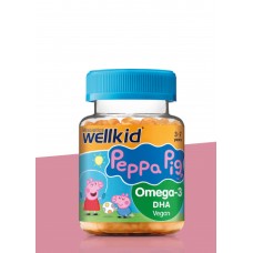 Омега-3 Vitabiotics Wellkid Свинка Пеппа 30 мягких желейок V-5